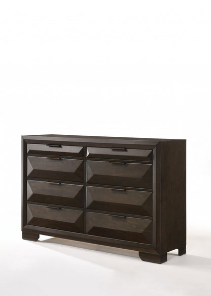 59" Espresso Solid Wood Standard Dresser/Chest