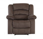 40" Contemporary Brown Fabric Chair