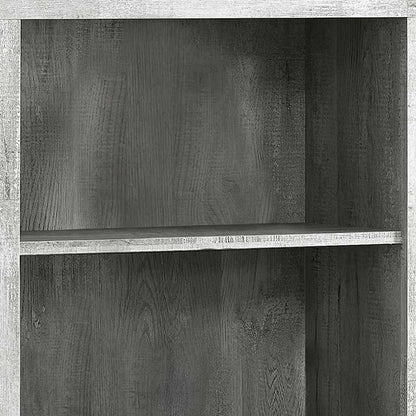 48" Dark Taupe Wood Bookcase