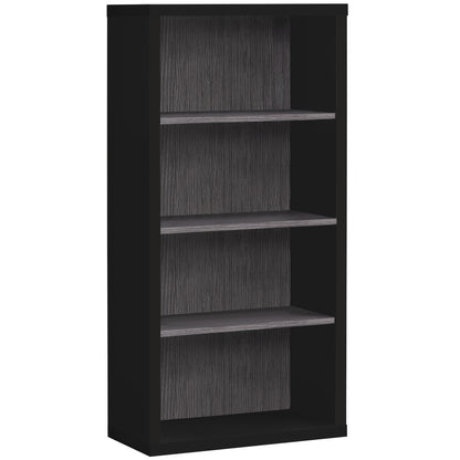 48" Dark Taupe Wood Bookcase