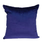 18" X 7" X 18" Transitional Royal Blue Solid Pillow Cover With Poly Insert