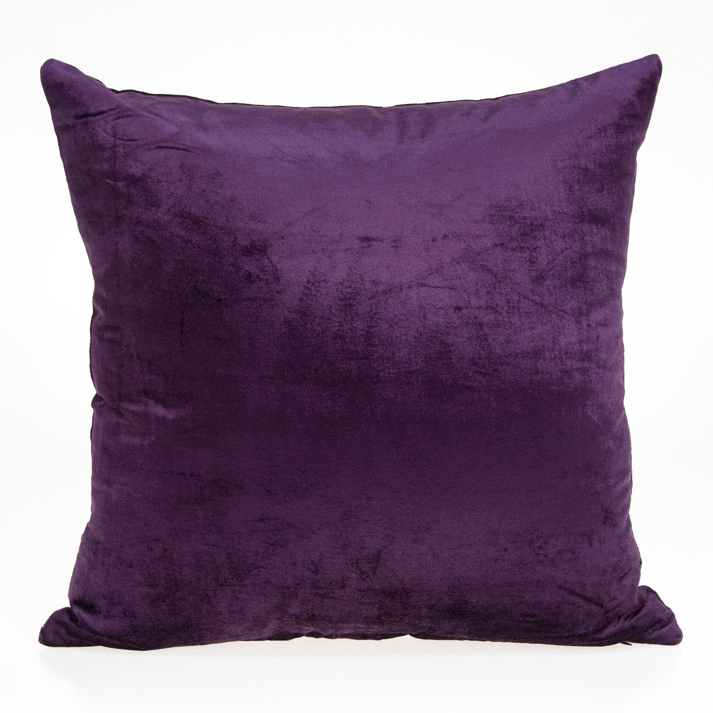 22" Purple Cotton Blend Throw Pillow