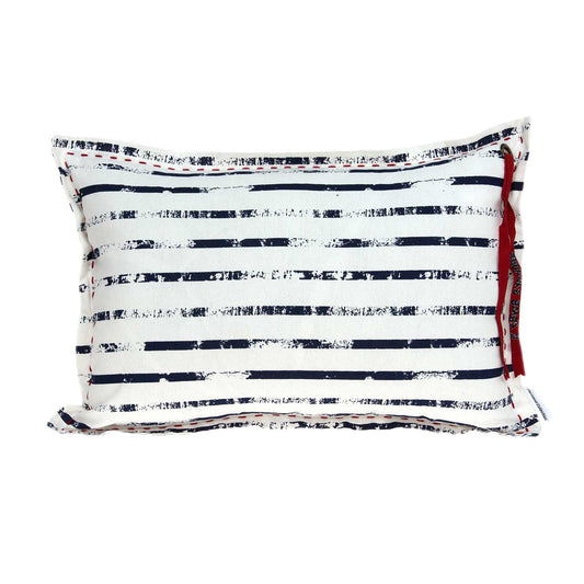 14" X 20" White Cotton Throw Pillow