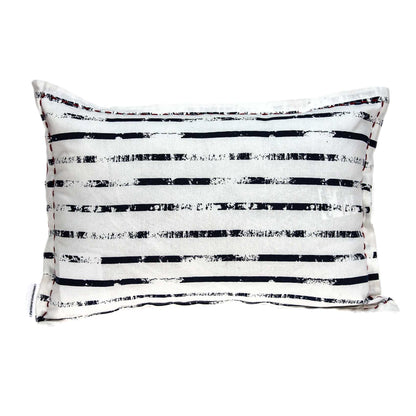 14" X 20" White Cotton Throw Pillow