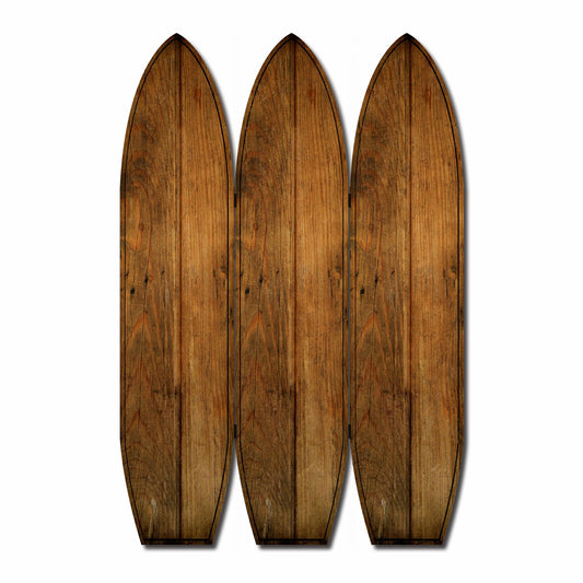 47 X 1 X 71 Brown Wood Coastal Surfboard  Screen