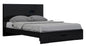 60" X 80"  X 43" 4Pc Queen Modern Black High Gloss Bedroom Set