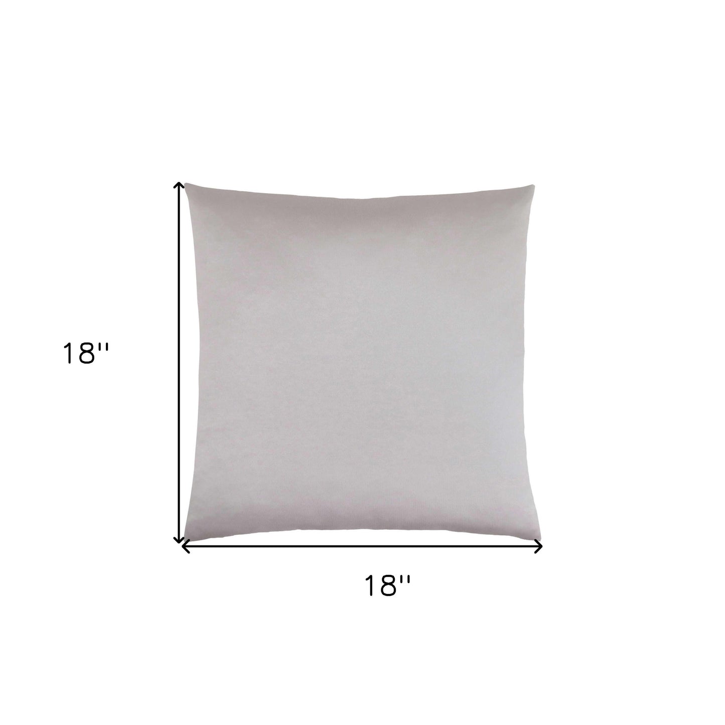 18" X 18" Blue Polyester Zippered Pillow