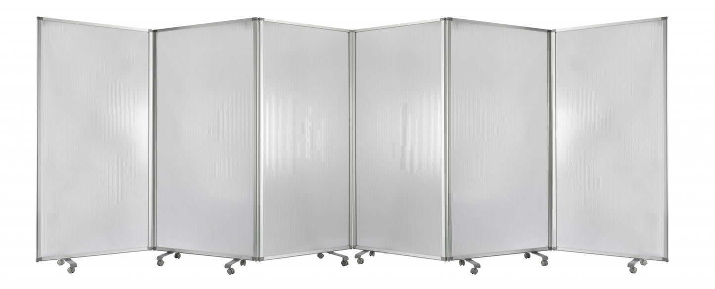 106 X 1 X 71 White Metal And Pvc Resilient - Screen