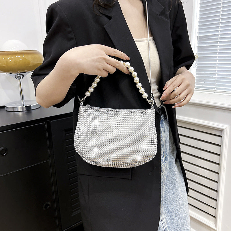 Pearl Special Imitation Diamond Handbag Party Bag