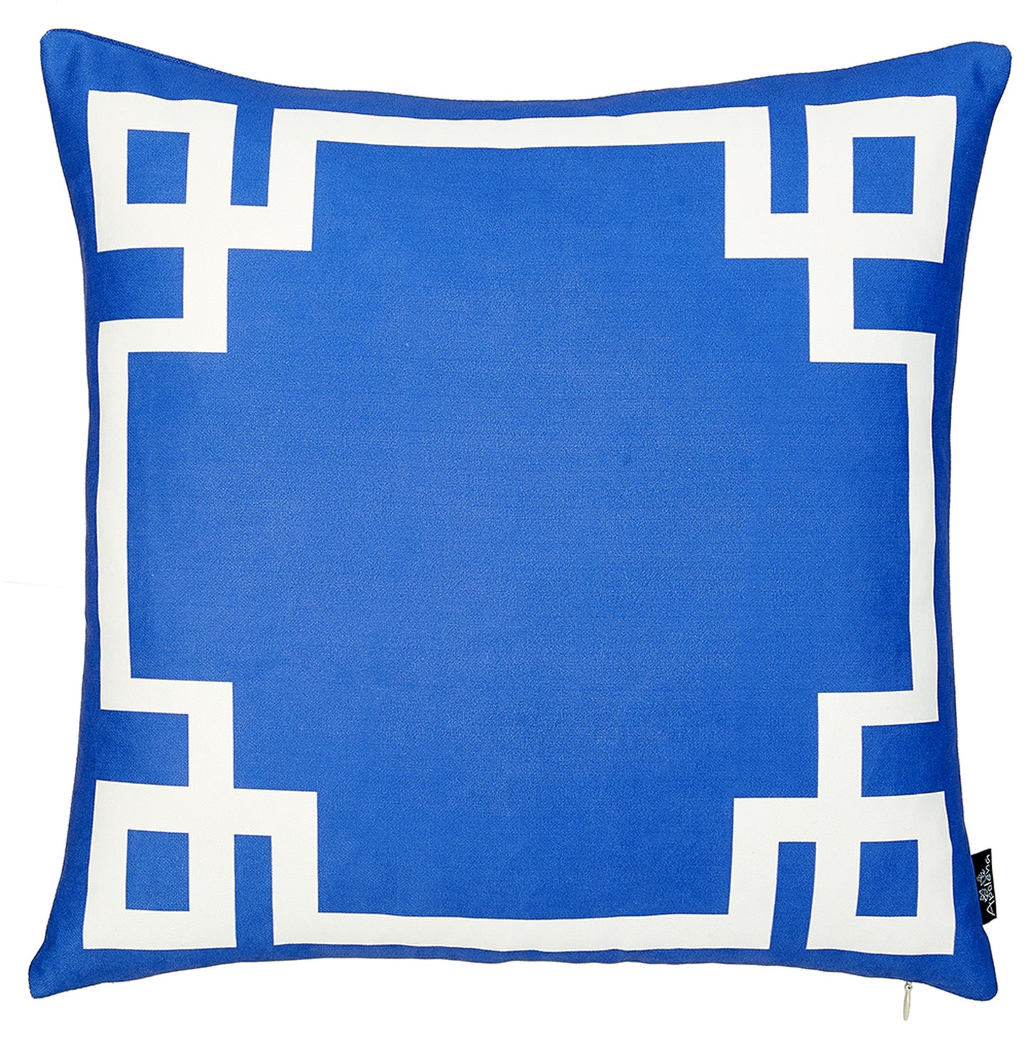 18" Blue and White Throw Pillow Cover