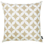 18" Taupe and White Throw Pillow Cover