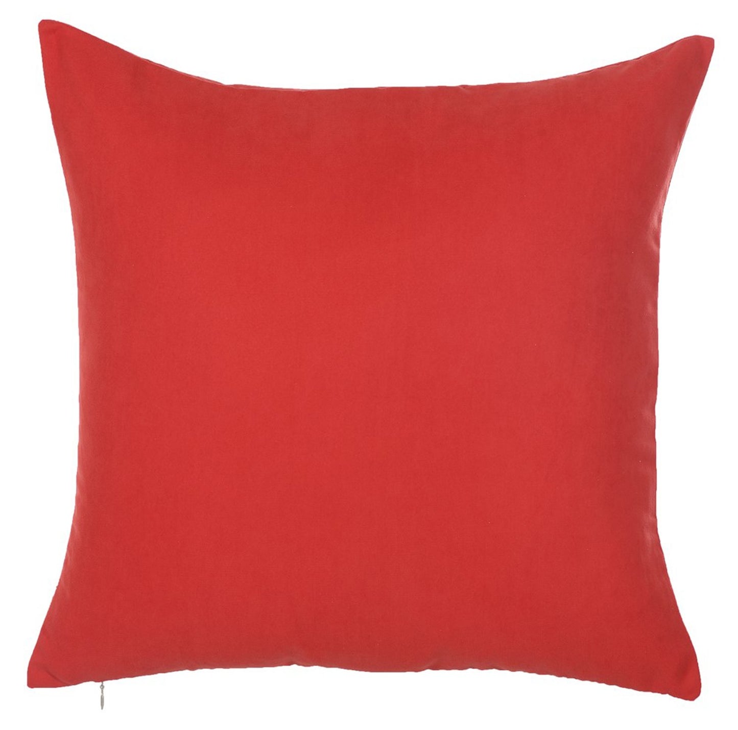 18" Red and Gold Throw Pillow Cover