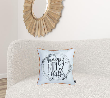 18"X18" Thanksgiving Quote Printed Decorative Throw Pillow Cover