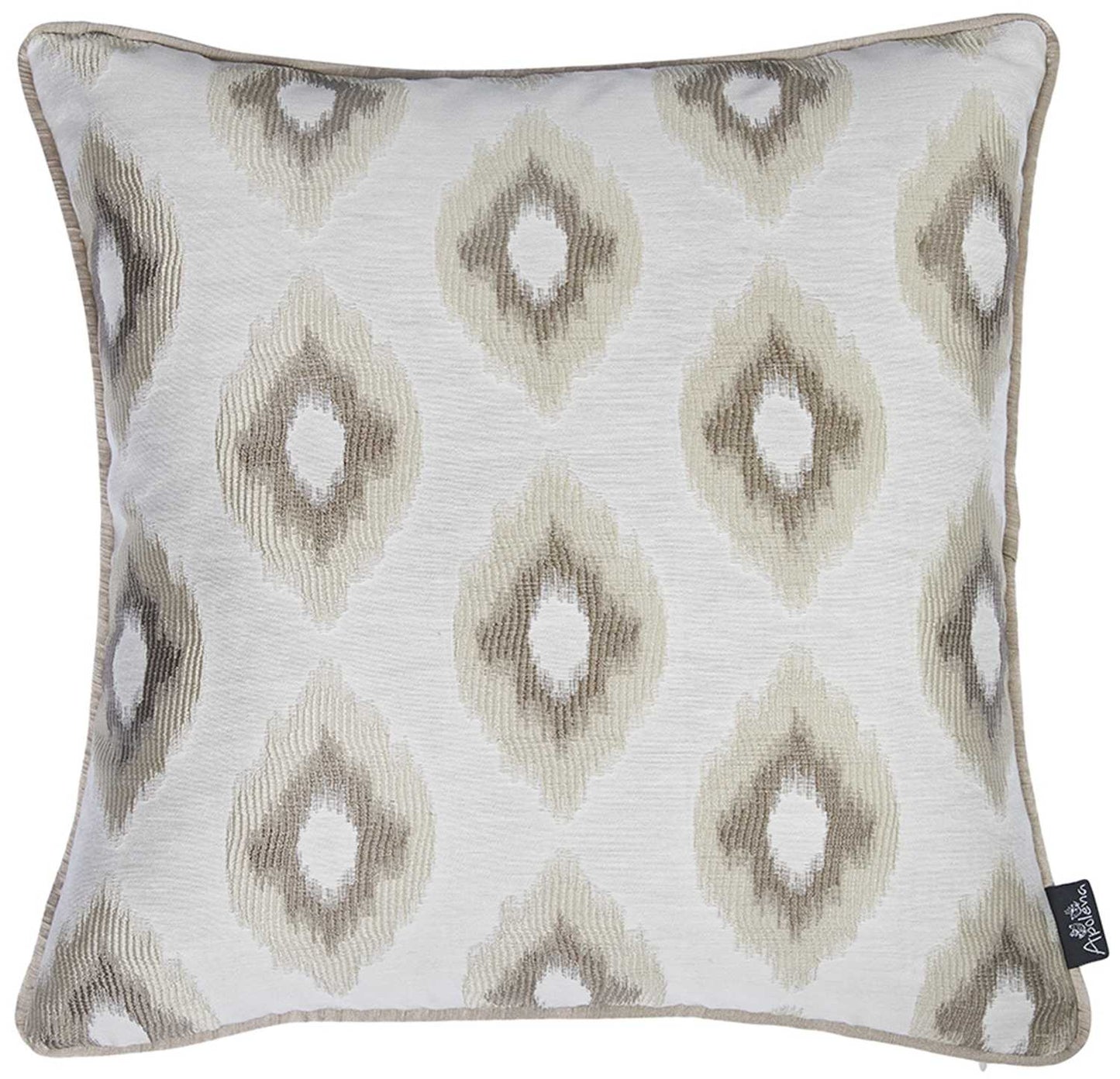 Neutral Browns Ikat Decorative Throw Pillow Cover