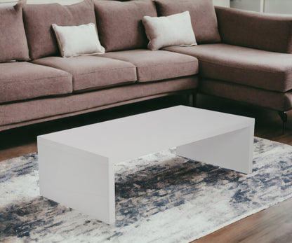 47" White Coffee Table