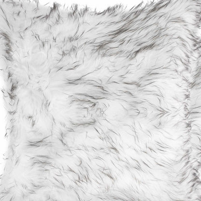 18" X 18" X 5" Gradient Gray Faux Fur  2Pack Pillow