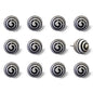 1.5" X 1.5" X 1.5" Ceramic Metal Multicolor 12 Pack Knob