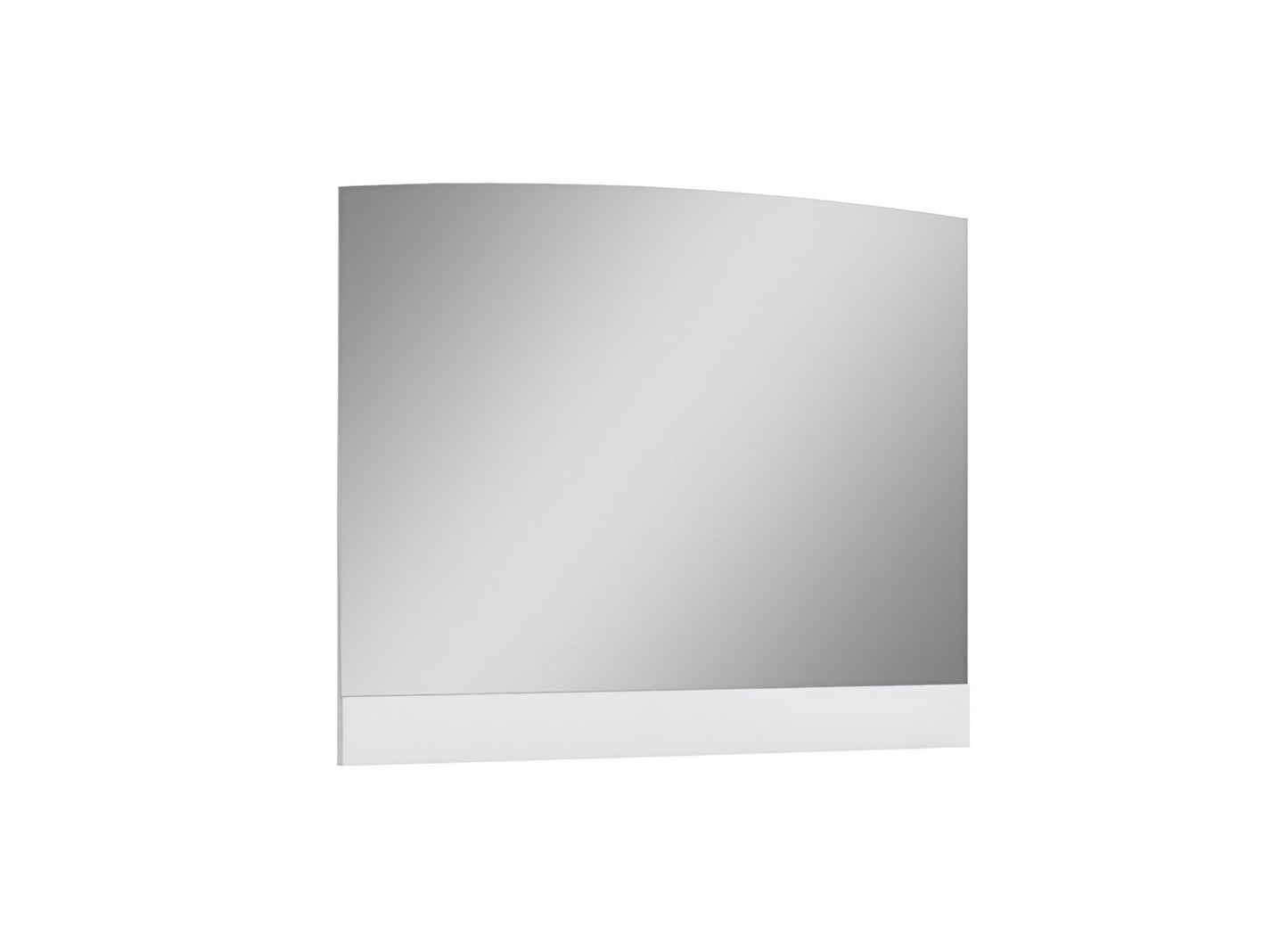 45"  White Partial Frame Dresser Mirror