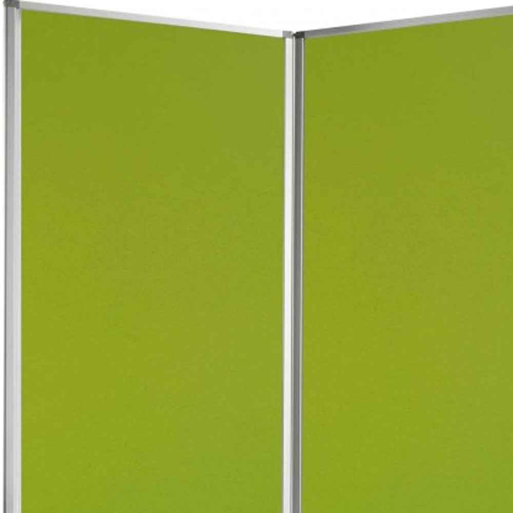 318" X 1" X 71" Green, Metal, 9 Panel, Screen