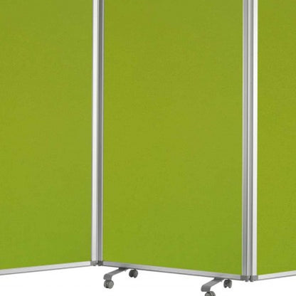 318" X 1" X 71" Green, Metal, 9 Panel, Screen