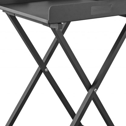 Gray Aluminum Indoor Outdoor Tray Table