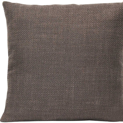 18" Brown Mocha Tweed Throw Pillow