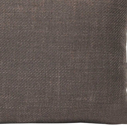 18" Brown Mocha Tweed Throw Pillow