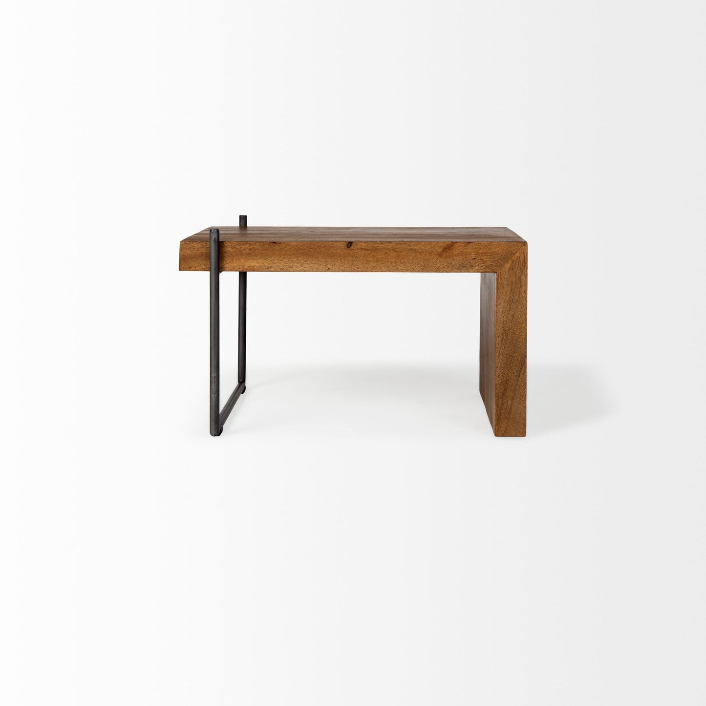 S2 Solid Wood Black Metal Nesting Coffee Tables