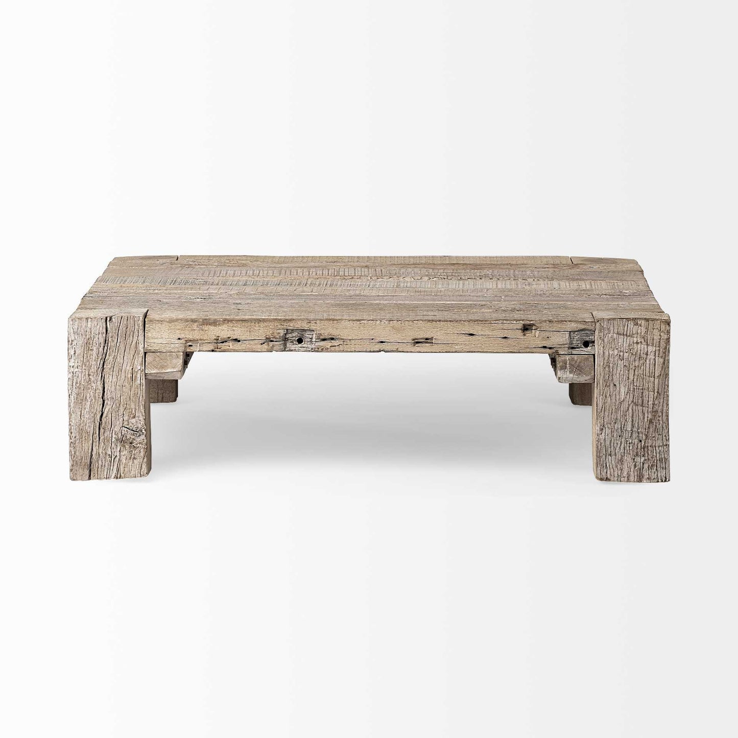 48" Natural Rectangular Distressed Coffee Table