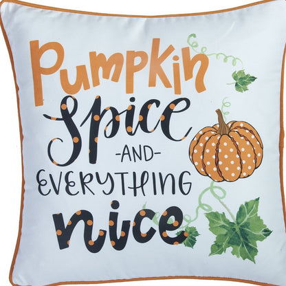 Set Of Four 18" Orange Green Pumpkin Halloween Throw Pillow Covers