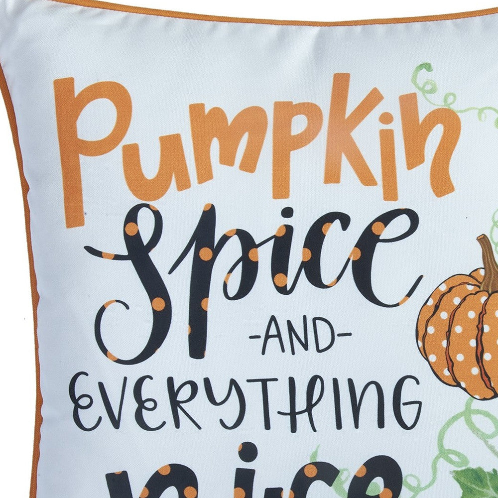 Set Of Four 18" Orange Green Pumpkin Halloween Throw Pillow Covers