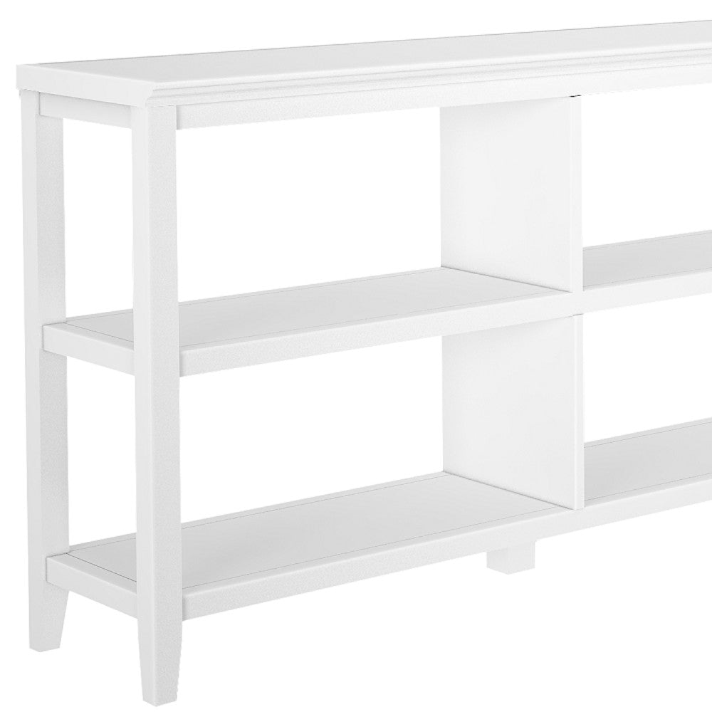 30" White Open Bookcase With Two Shelves