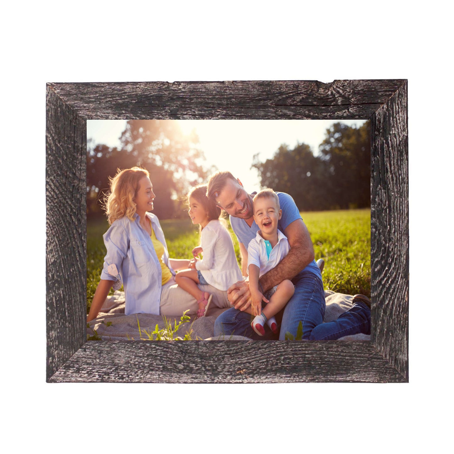 18X24 Rustic Smoky Black Picture Frame With Plexiglass Holder