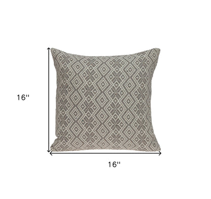 Beige And Mocha Throw Pillow