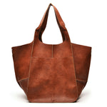 Load image into Gallery viewer, Simple Big Bag Soft Leather Large Capacity Shoulder Hand-held Tote
