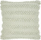 20" Mint Green Striped Throw Pillow With Texture