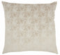 22" Beige Abstract Throw Pillow