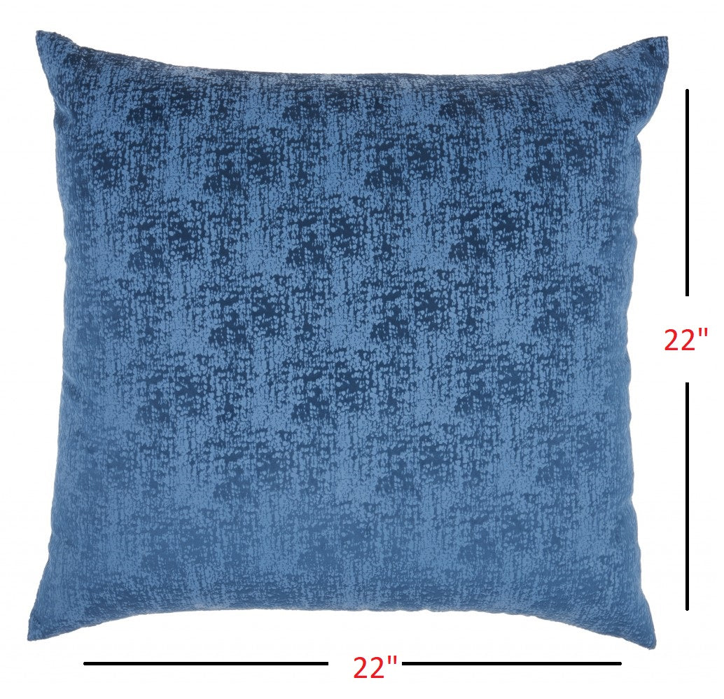 22" Navy Throw Pillow