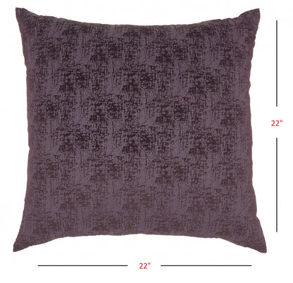 22" Plum Throw Pillow