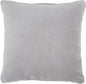 16" Gray Velvet Throw Pillow