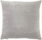 Gray Soft Velvet Accent Throw Pillow