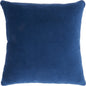 16" Navy Velvet Throw Pillow