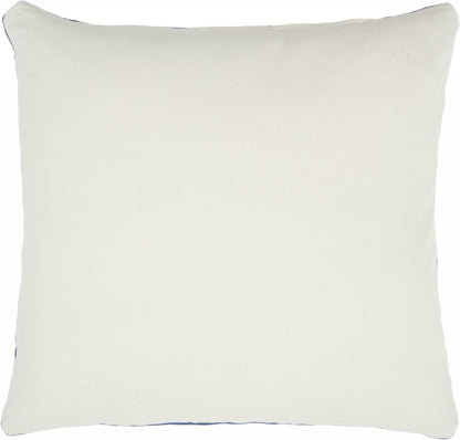 16" Navy Velvet Throw Pillow