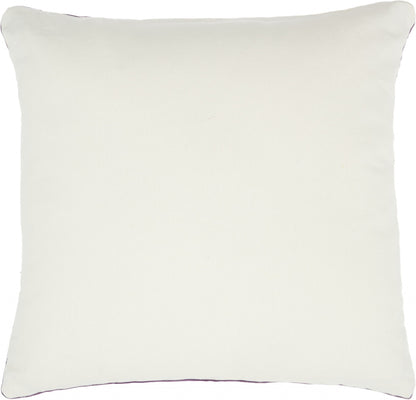 16" Purple Velvet Throw Pillow