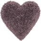 Heart Shaped Lavendar Shag Accent Pillow