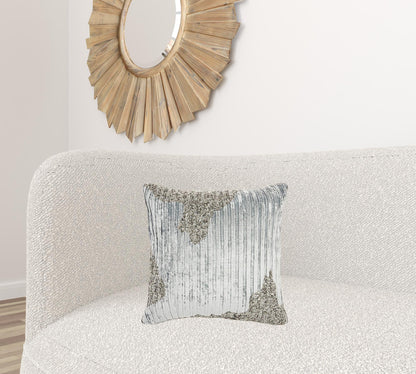 Periwinkle Embellished Throw Pillow