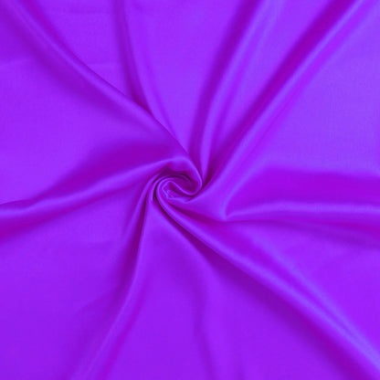 Bright Purple Dreamy Set Of 2 Silky Satin Standard Pillowcases