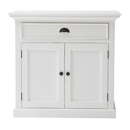 35" White Two Door Accent Cabinet