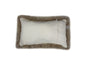 Set of Two 12" X 20" Taupe Cowhide Throw Pillow