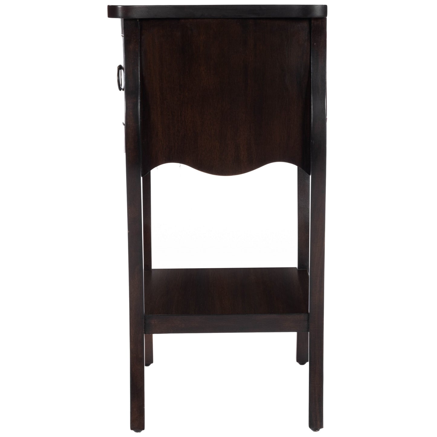 Dark Brown Chocolate Single Drawer Night Stand